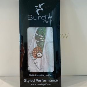Burdie Golf 100% Cabretta Leather Golf Glove (Left Handed, Size Medium)